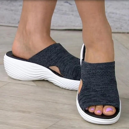 Women Orthotics Sandals Open Toe Comfortable Stretchy Summer Beach Casual Sandals