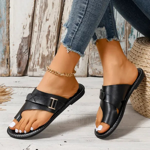 Women's Orthopedic Bunion Correction Leather Sandals